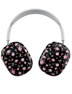 Black and Pink Floral AirPods Max Cover