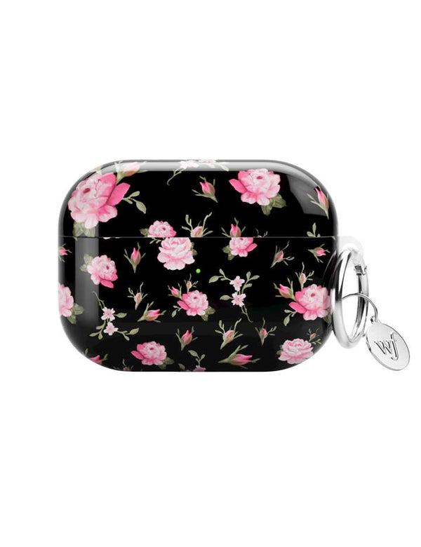 Black and Pink Floral AirPods Pro Gen 2 Case