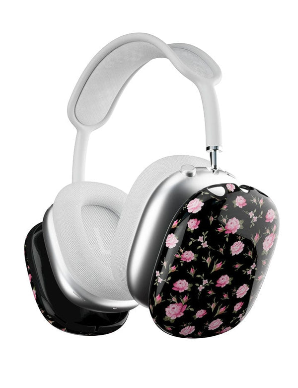 Black and Pink Floral AirPods Max Cover