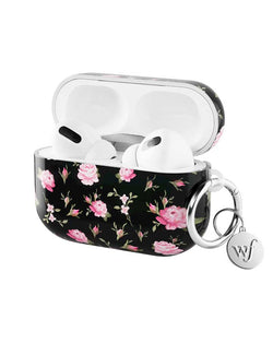 Black and Pink Floral AirPods Pro Case