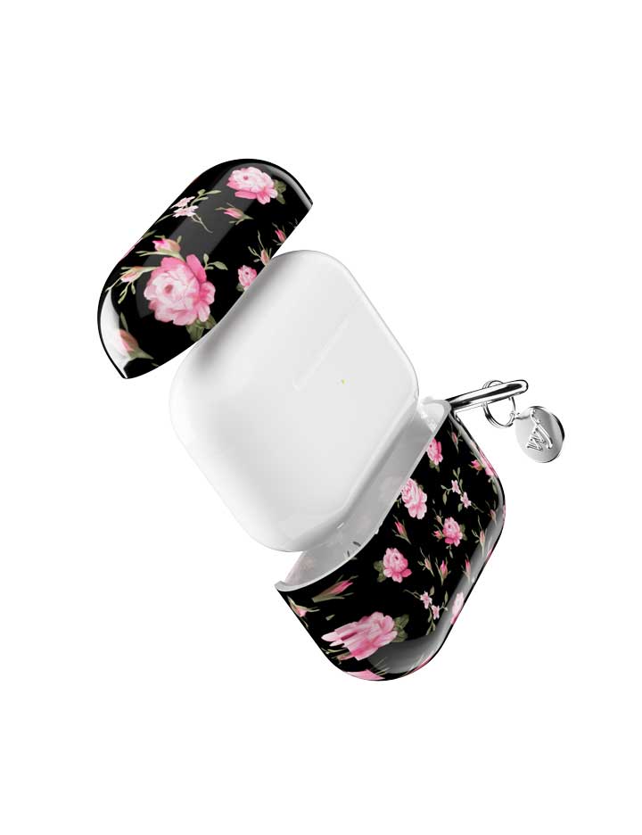 Black and Pink Floral AirPods Pro Case