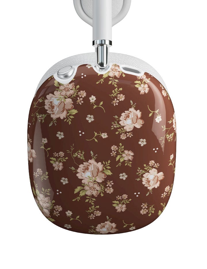 Brown Floral Airpods Max Cover