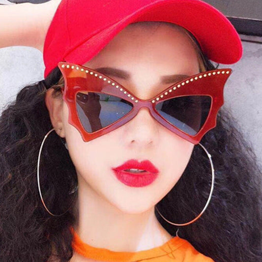 Studded bat sunglasses