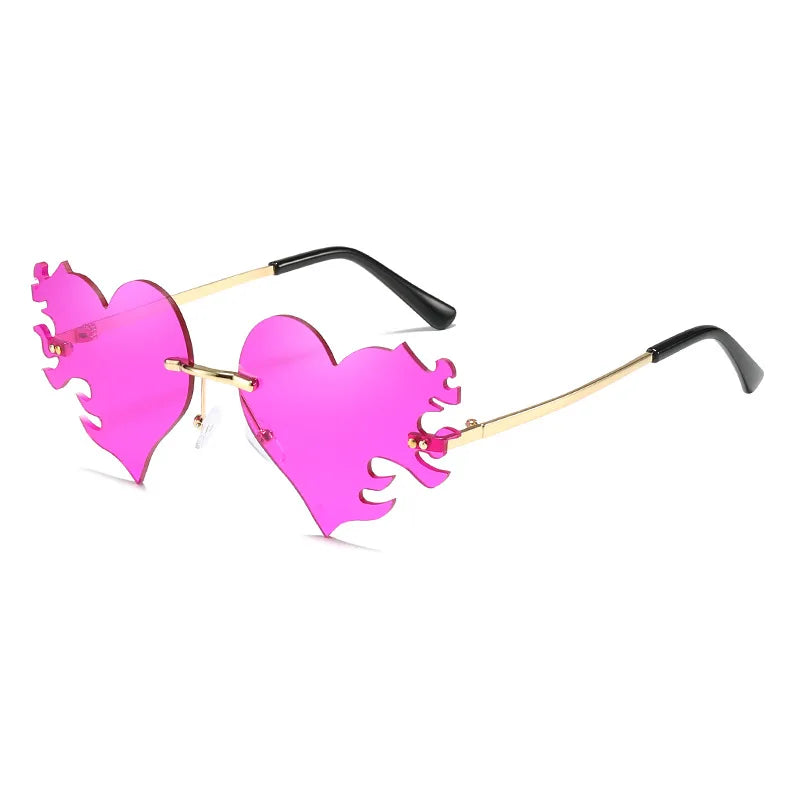 Novelty Metal Frame Eyeglasses Eyewear Bicycle Goggles