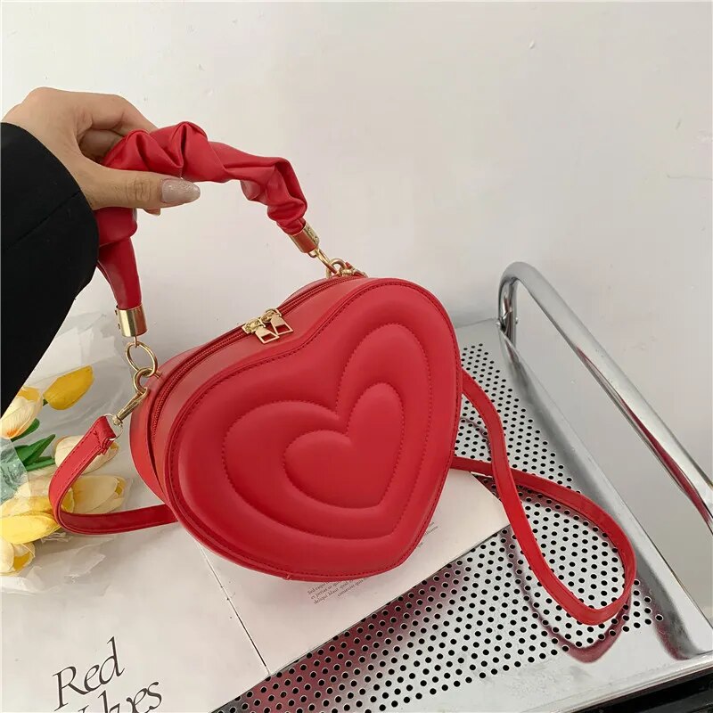 Heart-shaped Lovely Shoulder Bags