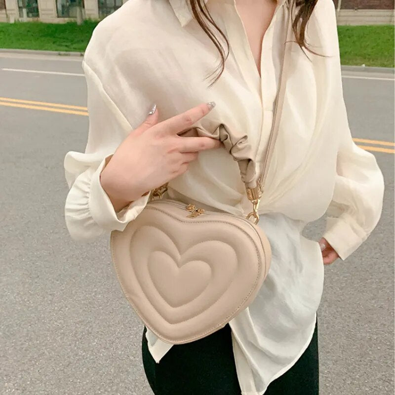 Heart-shaped Lovely Shoulder Bags