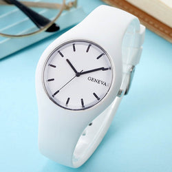 Silicone Strap Leisure Watch - waterproof