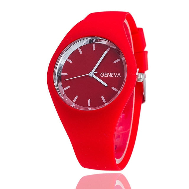 Silicone Strap Leisure Watch - waterproof