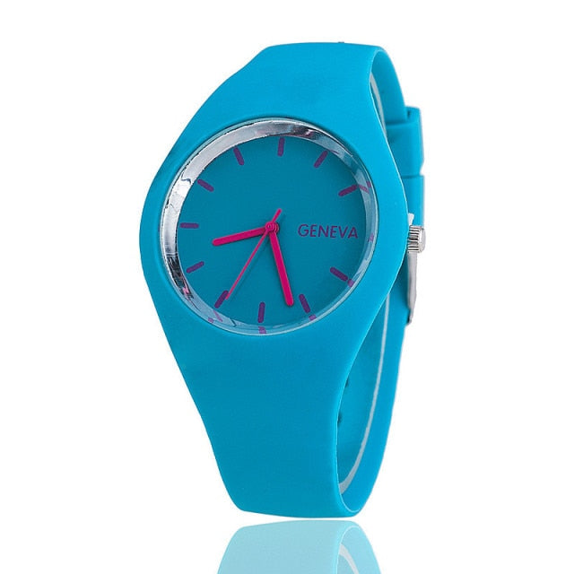 Silicone Strap Leisure Watch - waterproof