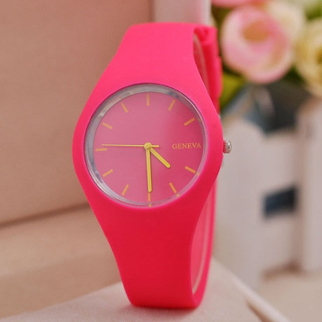 Silicone Strap Leisure Watch - waterproof