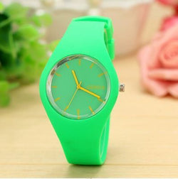 Silicone Strap Leisure Watch - waterproof